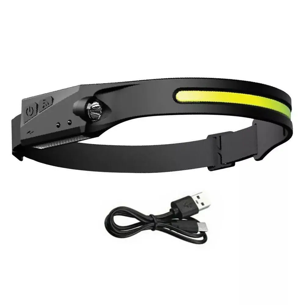 Head-mounted 230° LED